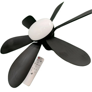 Led <b>Ceiling</b> <b>Fan</b> 6 Blades E27 Led Light <b>Remote</b> <b>Control</b> Flush Mount For Bedroom Living Room - Product Image 5
