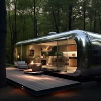 Maison d'hôtel petite maison de villégiature de beauté 20Ft 40Ft Outdoor Modern Popular Prefab House Tiny House Mobile Hotel Apple Cabin Pod