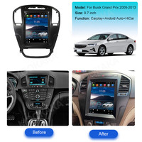 Reproductor Multimedia de Radio para coche Carplay inalámbrico Android 13 DE 9,7 "para Opel Insignia Buick Regal 2009-2013 2Din estéreo Uint