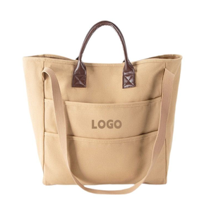 Sac fourre-tout en toile de couleur unie, sac fourre-tout en toile personnalisé, sac à bandoulière en toile, sac de shopping - Product Image 3