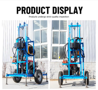 Machine de forage de puits miniatures Hengwang à moteur diesel avec pompe, équipement de forage portable pour la construction agricole et en milieu rural