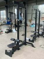 Máquina de cable multifuncional comercial 2 en 1 para dominadas y remo bajo para entrenamiento de fuerza