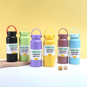 Colorful 800Ml Stainless Steel Insulated <b>Thermos</b> Drinking Flasks Double Wall Vacuum Silicone Water <b>Bottle</b> Accessories - Product Image 2