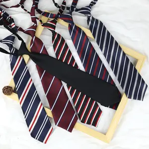 Uniforme de estilo japonés para niñas, corbata a cuadros, accesorios escolares, corbatas para el cuello, 33x6cm/13x13cm