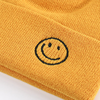 Bonnet personnalisé à revers avec logo brodé, vente en gros, chaud pour l'hiver, pour le ski et les activités de plein air, tricoté, unisexe, fournisseur OEM