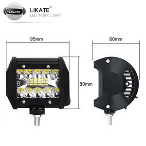 <span class=keywords><strong>LKT</strong></span> DC 12V-24V CAR LED Arbeits licht 4 Zoll 60W 20LED 6000K LED Licht leiste für LKW Motorrad SUV ATV Auto Boot - Product Image 2