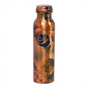 Best Selling Wholesale Pure Copper Water Bottle Axiom Home Accents Digital Print Ayurvedic Health Benefits Direct Drinking - Product Image 1