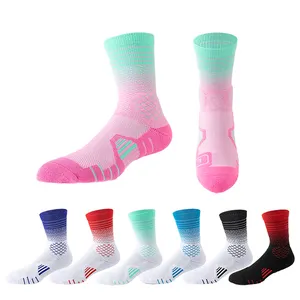 2024 Sport Socks Anti Slip Breathable Fabric Thickened Cycling Socks Hiking Basketball Running Socks