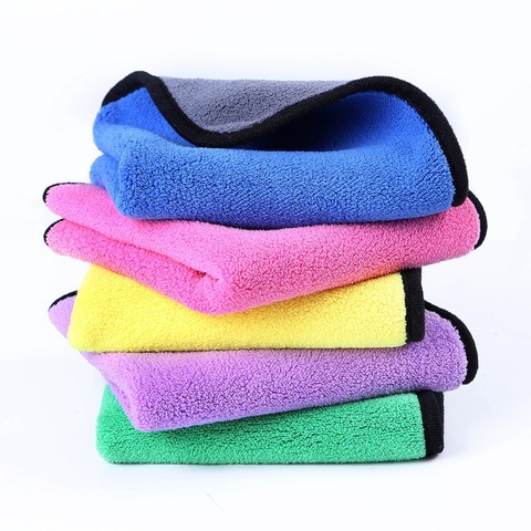 Hot Sale Coral Fleece Wash Microfiber Cloth Car Cleaning Microfiber Towel Car Drying Absorbent Towel