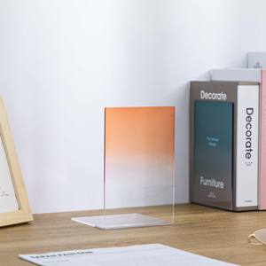 Présentoir de bureau en acrylique réglable en hauteur pour livres et outils – Rangement empilable pour salon - Product Image 6