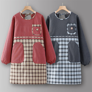 Tablier personnalisé avec logo, résistant à l'usure, pour <span class=keywords><strong>cuisine</strong></span>, usage domestique et restauration, vêtements de travail pour femme, nouvelle collection automne-hiver 2026, pour adulte - Product Image 2