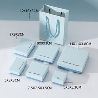 Boîte de rangement à bijoux vierge en papier recyclé texturé avec intérieur en mousse pour boucles d'oreilles, colliers et bagues – Vente en gros