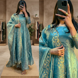 Diseñador indio de Bollywood Trend Setter Fancy Ethnic Wear Salwar Suit Último Exclusivo Precioso Impresionante Ropa de novia Ropa de fiesta - Product Image 3