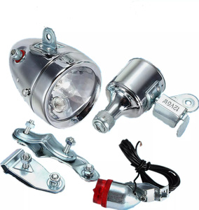 12V 6W xe đạp cơ giới xe đạp ma sát Máy phát điện Dynamo đèn PHA ĐUÔI ánh sáng <span class=keywords><strong>Kit</strong></span> - Product Image 1