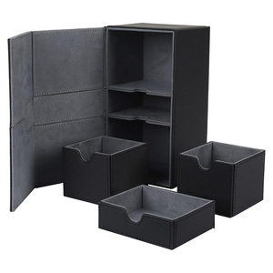 Caja de Doble Capacidad con Bandeja para Dados, Protege Más de 200 Cartas con Doble Funda, Caja para Mazo de Cartas <span class=keywords><strong>Commander</strong></span> - Product Image 1