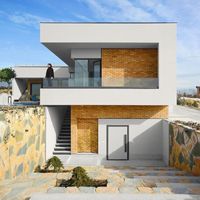 Villa en structure acier préfabriquée de style européen