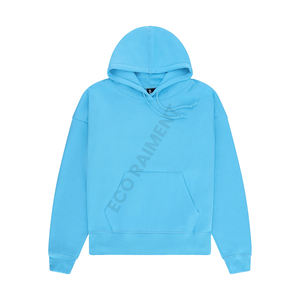 Sudadera de punto con capucha para mujer 300g venta al por mayor Jersey pesado personalizado Unisex sudaderas con capucha de gran tamaño bordadas de invierno - Product Image 1