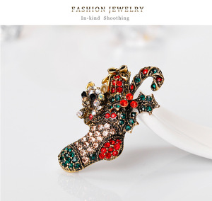 DRAL120 <span class=keywords><strong>spille</strong></span> <span class=keywords><strong>personalizzate</strong></span> alla moda <span class=keywords><strong>spille</strong></span> gioielli natale acrilico Vintage strass scarpe spilla - Product Image 3