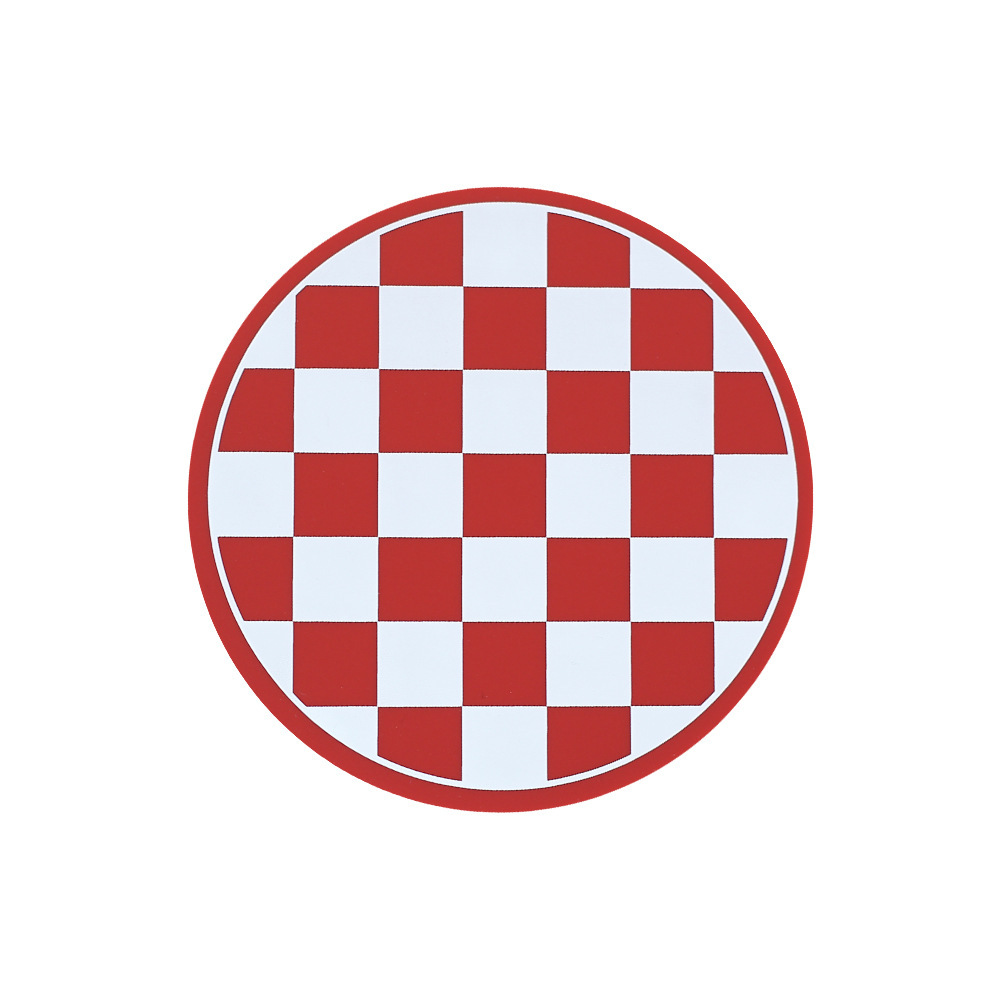 Damier rouge