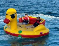 Bateau jouet aquatique portable étanche en forme de canard pour le surf en mer, pour enfants et adultes