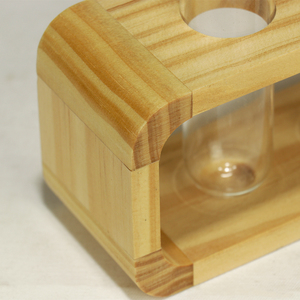 Premium Quality <span class=keywords><strong>Wood</strong></span> Factory Custom ized hand gefertigte polierte Massiv kiefernholz Labs Reagenzglas Rack Stand halter - Product Image 3