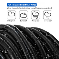 Câble d'alimentation en cuivre gainé de PVC isolé de PVC 2x10mm 2x16mm 3x35mm Câble électrique basse tension