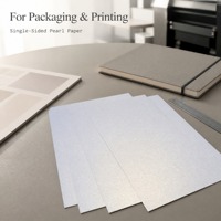 High-End Single Side Quick Dry Ice White Pearlescent Specialty for Gift Box Invitation Card Packaging Printing Digital Printing