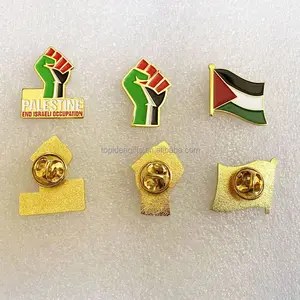 Custom Palestinian Brooch flag Gifts t Enamel Badge Country Flag Lapel Pin Souvenirs Palestine Pin