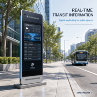 Affichage numérique intelligent pour arrêt de bus extérieur, écran LCD d'information de transit électronique, publicité, OEM, ODM, personnalisé
