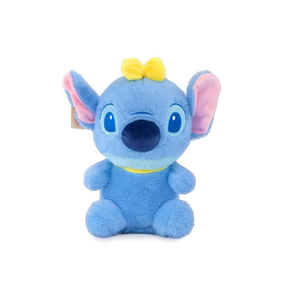 Peluche Disney Stitch 25 cm, jouet en peluche doux pour enfants, cadeau unisexe bleu avec nœud jaune - Product Image 1