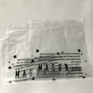 19x24 Bolsa de polietileno personalizada Embalaje <span class=keywords><strong>Ropa</strong></span> Interior Calcetines Bolsa de polietileno transparente con <span class=keywords><strong>bolsas</strong></span> de advertencia de asfixia - Product Image 4