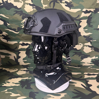 Casque tactique noir FAST SF réglable avec suspension BOA, équipement de protection pour l'entraînement de sécurité