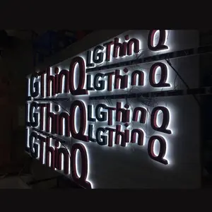 零售商店移动商店的3d电子标牌广告照明LED字母背光led标牌