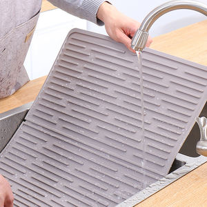 Household non-slip large-size thermal insulation water table mat silicone foldable dining table drying mat - Product Image 6