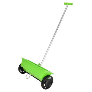 Vertak 6L Épandeur <span class=keywords><strong>de</strong></span> semences universel à pousser à la main avec poignée en aluminium, débit réglable pour ferme, pelouse, parc - Product Image 2