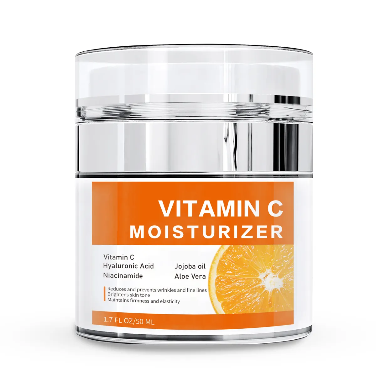 Private Label Hydraterende Verhelderende Anti Veroudering Rimpel Hyaluronzuur Moisturizer Dag Nacht Whitening Vitamine C Gezichtscrème