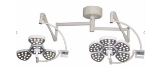 Lampes halogènes à pétales à LED autonettoyantes anti-rayures Lampes chirurgicales à double tête en acier inoxydable Matériau pour animal de compagnie - Product Image 2