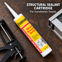 Mastic silicone structurel de construction pour verre, aluminium, béton, pierre, mur-rideau, vitrage, emballage, haute qualité, OEM