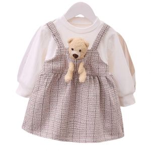 Filles robe 2025 printemps et automne nouvelle mode enfants jupes petit <span class=keywords><strong>parfum</strong></span> vent deux pièces mignon princesse <span class=keywords><strong>jupe</strong></span> - Product Image 2