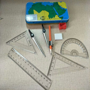 Bản Đồ Thế Giới A5001 Toán Học Bộ Hộp Hình Học La Bàn Thiết Lập Phổ Biến Trong Trung Đông - Product Image 1