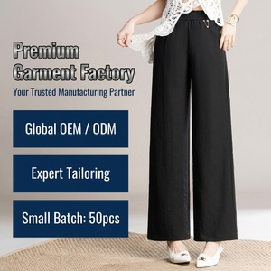 <span class=keywords><strong>Pantaloni</strong></span> Casual da <span class=keywords><strong>Donna</strong></span> a Vita Alta e Gamba Larga, <span class=keywords><strong>con</strong></span> <span class=keywords><strong>Elastico</strong></span> in Vita, Vestibilità Ampia, <span class=keywords><strong>Pantaloni</strong></span> Casual da <span class=keywords><strong>Donna</strong></span> all'Ingrosso - Product Image 1