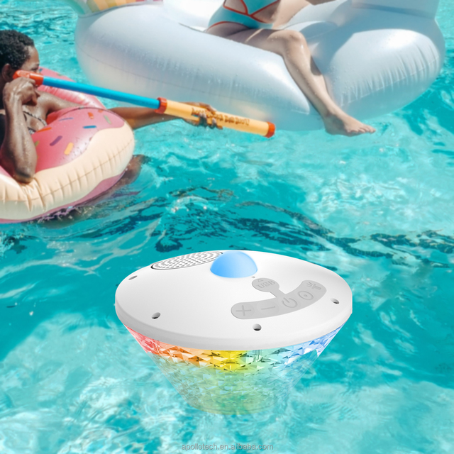 Speaker Color Light Floating IPX7 Waterproof Mini Bluetooth Speaker Powerful Crystal Clear Sound High Quality Portable