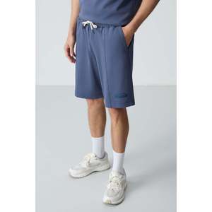 Ensemble de shorts basiques pour hommes en coton épais, doux et texturé, coupe oversize - 85259 - Huile/pétrole - Product Image 5