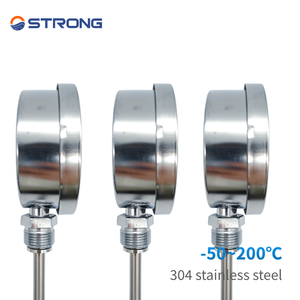 Высококачественный промышленный термометр-зонд ODM/OEM с большим цифровым дисплеем, нержавеющая сталь, IP65, последовательный порт, диапазон температур до -50°C - Product Image 2