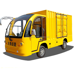 Véhicule de livraison de nourriture électrique à 4 roues 2 places chariot de tourisme camion <span class=keywords><strong>voiture</strong></span> de patrouille cargo trémie transport camionnette - Product Image 1
