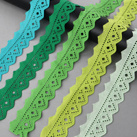 Vente en gros usine de dentelle de coton brodée colorée