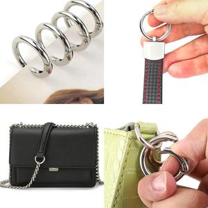 ステンレス製スプリングキーリングブランク、回転式スプリングクラスプ、シルバーのスプリングフック、ハンドバッグDIYバッグ、キーリング、クラフト製作に - Product Image 6