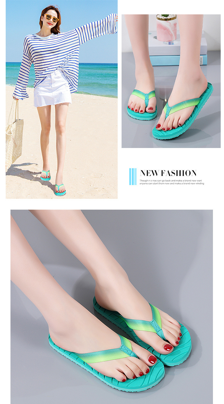 Fashion Ladies Slippers Wedges Flip flops Sandals for Women Shoes Thick Soles EVA Filpflops