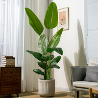 Plantes Artificielles en Pot, Décoration Verdure Intérieur Extérieur, Faux Bonsaï et Faux Palmier
