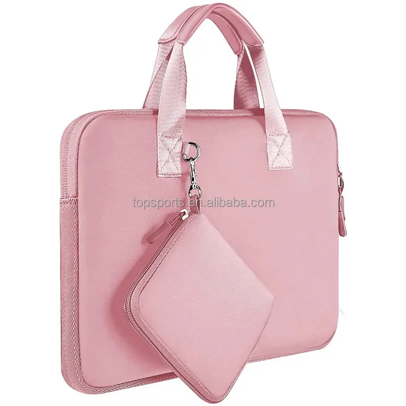 13-13.5 inch Soft Water Repellent Neoprene Notebook Handle Bag With Small Case For Mac Book Air Pro 13"-13.3"